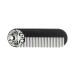 Beard Comb Or Fine Tooth Moustache Pocket Stainless Steel Metal Powder Coated Black Keychain Mustache Comb For Men - 3.25 x 1 Inches by Death Grip