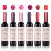 Moulis Wine Lip Tint 6 Colors Lip Gloss Matte Wine Lip Stick Long Lasting Waterproof Lip Tint Set Moisturizing Non Stick Lip Sticks  6 Count (Pack of 1)