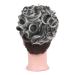 Girls Messy Curly Big Hair Scrunchies - Synthetic Donut Updo Hair Piece (Natural Black Tip Gray) - 2.82 oz - Buy Online on GoSupps.com