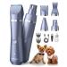 oneisall Dog Clippers Grooming Kit 4 in 1 Quite Cordless Dog Paw Trimmer & Nail Grinders & Small Dog Trimmer for Grooming Pet Clippers Shaver Trimmer for Small Dogs (Blue)