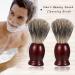 Vtrem 2 Pack Pure Badger Shaving Brush - Luxury Wooden Handle Wet Shave Tool for Men | Professional Safety Razor Brush Set - Buy Online on GoSupps.com