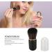 Retractable Makeup Brushes Portable Loose Powder Small Compact Dense Bristle Brush with Travel Cover (Black) - Buy Online on GoSupps.com