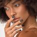KISS imPRESS No Glue Mani Press On Nails - All Black Coffin Shape Medium Size 30 Nails & Accessories - Buy Online on GoSupps.com