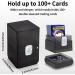 Sooez Heavy Duty MTG Deck Card Box - 100+ Capacity Case with Dice Storage - Black Deck Holder for MTG/YuGiOh/Pokemon/Commander/TCG Cards - Buy Online on GoSupps.com