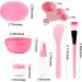 Xubx 10-Piece Face Mask Brush Set | Silicone Mixing Tools Facial Care Bowl & Sponge | Complete Skincare Kit for All Skin Types - Buy Online on GoSupps.com