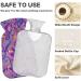 NAANLE 2L Hot Water Bottle with Paisley Watercolor Cover - Relief for Back Pain Hand & Foot Warmth Neck Therapy | Heat Bottle for Hot & Cold Use - Buy Online on GoSupps.com
