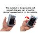 Buy Red Single Shoulder Pouch with Clear Window for Tandem t:Slim X2 Insulin Pump - International Shipping Available - Buy Online on GoSupps.com