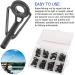 Fishing Rod Tip Repair Kit - 50 Pcs Stainless Steel Ceramic Replacement Guides for Freshwater and Saltwater Rods - Buy Online on GoSupps.com