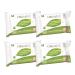 Organ (y) C moist intimate care cloths made of 100% certified organic cotton - 4 packs of 20 wet wipes (a total of 80) single