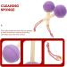 Beaupretty 2pcs Purple Shower Sponge Bath Loofahs - Exfoliating Cleaning Body Puff Accessories - Buy Online on GoSupps.com