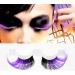 Healtheveryday 1 pair New Styles Handmade Long Fancy Party False Feather Eyelashes Makeup Eye Lash (Orange) - Buy Online on GoSupps.com