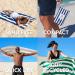 Dock & Bay Cabana Beach Towel - Quick Dry, Sand Free, Compact & Lightweight - 100% Recycled - Bondi Blue - Large Size (160x90cm) - Includes Bag - Ideal for Beach, Pool & Travel - Buy Online on GoSupps.com