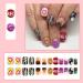 Buy Stylish Short Press on Nails - Square Fake Nails with Singer Designs | Glossy Acrylic Holiday False Nails for Women & Girls - Buy Online on GoSupps.com