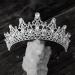 Sweetv Princess Tiara for Women - Silver Crystal Bridal Crown for Wedding, Quinceanera, Prom & Birthday Party - Buy Online on GoSupps.com
