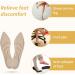 2 Pairs High Heel Insoles for Women - Breathable Shoe Pads & Arch Support Cushions for Pain Relief - Sponge Inserts for Loose Shoes & Heel Spurs - Beige - Buy Online on GoSupps.com
