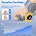 Bunion Corrector for Men & Women | Adjustable Bunion Splint for Pain Relief | Orthopedic Toe Straightener with Anti-Slip Heel Strap | Fits Left & Right Feet - Grey - Buy Online on GoSupps.com