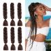 24-Inch Jumbo Braids - 6 Pack Synthetic Crochet Hair Extensions for Box Braids | Afro & Medium Brown Color - Buy Online on GoSupps.com