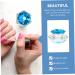 FRCOLOR 1pc nail art crystal cup crystal cup glassware mini dappen dish Nail art liquid cup nail art pen holder Liquid Powder Container nail liquid dish with cover plate crystal art glass 7.5x6cm Blue - Buy Online on GoSupps.com