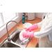 Fleece short cleaning housework gloves Dishwashing with fleece plastic gloves pink - Buy Online on GoSupps.com
