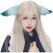 amangul Wolf Ear Headband Kitten Girls Cosplay Accessories Beast Green Ears Fursuit Masquerade Halloween Cosplay Party - Buy Online on GoSupps.com