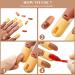 400pcs Brown Replacement False Nail Tips for Nail Training Hand Practice - DIY Manicure Supply - Buy Online on GoSupps.com