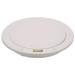 Seachoice White Pry-Up Deck Plate, Watertight, Up to 10-5/8 in. Diameter Hole