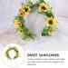 Lurrose Flower Headband & Sunflower Crown - Boho Flower Wreath & Halo Headdress for Weddings & Beaches - International Shipping Available - Buy Online on GoSupps.com