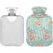 Adorable Cute Fox Christmas Hot Water Bottle | 2L Soft Fleece Cover for Hot & Cold Compress - International Shipping - Buy Online on GoSupps.com
