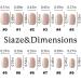 Bellelfin 5 Set Nude French Design Press on Nails - 120pcs Medium Square Short Round Fake Nails for Women and Girls - Buy Online on GoSupps.com