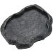Baby Tortoise Water Dish Bathing Station for Outside Bearded Dragon Food Bowl Bowls Reptiles & Amphibians Feeding Slate Frog Gecko Giant African Land Snail Heepdd Reptile Large (Emerald Black) M Emerald Black - Buy Online on GoSupps.com