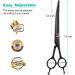 Intini 7.5 Curved Dog Grooming Scissors | Professional Pet Grooming Shears with Safe Round Tips | Dematting Tool for Thick-Haired Dogs | Light Weight Shears for Right and Left Hands - Buy Online on GoSupps.com