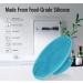 Ithyes Silicone Body Scrubber Exfoliating Body Brush For Men Women Lathers Well Easy to Clean More Hygienic Shower Scrubber For Body Face Scrubber For Sensitive Skin Body Buffer 1 Pack (Cyan) - Buy Online on GoSupps.com