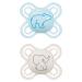 Mam Perfect Start Schnuller in the 2 Set especially for newborn tooth-friendly baby pacifier from sustainable & organic-renewable materials with pacifier box 0-2 months bear / elephant 0-2 / silicone / day bear / elephant