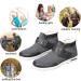 Adjustable Closure Diabetic Shoes for Women | Comfortable Wide Fit Non-Slip Edema Footwear | Perfect Gift for Mother's Day Birthdays Anniversaries - Black & Gray - Buy Online on GoSupps.com