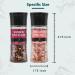Soeos Salt and Pepper Grinder Set with Rainbow Peppercorns, Black Peppercorns, White Sea Salt, and Pink Salt - 9.8oz (277.82g) Total Spice - Plastic Bottle Grinder Included - Buy Online on GoSupps.com