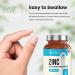 365 Vegan Zinc Tablets 25mg - High Strength Chelated Zinc Supplements for Immune System, Hair, Skin, Nails - 1 Year Supply by VitaBright - Buy Online on GoSupps.com