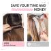 FLUFYMOOZ 24 Inch Natural Black Clip In Hair Extensions - Long Mermaid Waves Synthetic Hairpiece for Women - Buy Online on GoSupps.com