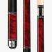 Players Classic Birds-Eye Maple with Triple Silver Rings Cue 20 Red