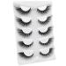 Outopen 5 Pairs Fox Eye Lashes 17mm - Fluffy Dramatic Faux Mink Eyelashes for Cat Eye Effect - A1-Angel Wings D489 - Buy Online on GoSupps.com