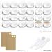 24-Pack 10ml Clear Empty Cream Can - Transparent Jars with Screw Cap for Lotions Candles & Cosmetics - Buy Online on GoSupps.com