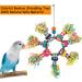 Bird Shredding Toys 5PCS - Colorful Bamboo Hanging Parrot Chew Wooden Blocks - Foraging Toys for Small to Medium Parrots, Parakeets, Conures, Cockatiel, Lovebird - Buy Online on GoSupps.com