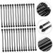 Baluue 60 Pcs Double Ended Eyeshadow Brush Bling Makeup Brushes Eye Makeup Tipped Eye Wooden Handle Black - Buy Online on GoSupps.com