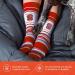 NC State Wolfpack Collegiate Striped Dress Socks - One Size Fits Most - Game Day Apparel for Men, Women, Youth - Red - Buy Online on GoSupps.com