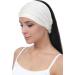 Deresina Bamboo Fabric Headband for Hair Loss - Elastic Cream (2 Pieces) | Comfortable & Stylish Solution - Buy Online on GoSupps.com