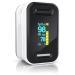 Medicinalis - Pulsoximeter finger - Spo2 pulse knife - finger pulse oximeter - measurement of pulse and oxygen saturation on the finger - OLED display - battery display - alarm - one touch operation single