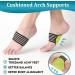 Luakesa 10-Pc Heel Cups & Arch Supports Set for Plantar Fasciitis - Black Blue | Standard Size for Men 7-12, Women 8+ - Foot Pain Relief - Buy Online on GoSupps.com