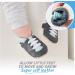 Soft Sole Leather Toddler Shoes for Baby Girl Boy 2-3 Years - Grey Baby Walking Trainers - Buy Online on GoSupps.com