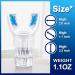 Lung Trainer - Adjustable Resistance Breathing Exerciser for Enhanced Respiratory Fitness | Boost Endurance & Lung Strength - AIR-EZE Transparent Blue - Buy Online on GoSupps.com