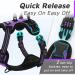 Eagloo Small Dog Harness - Adjustable Anti-Train Harness with Reflex Strips for Walking & Jogging - Durable Purple XS (1 Pack) - Buy Online on GoSupps.com