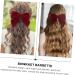 minkissy Bow Hairpin Hair Ornaments for Women Hair Bows Barrettes Hair Bowknot Clips Hair Accessories for Women Wedding Fairy Hair Accessories Valentines Girl Bow Tie Decorate Velvet Cloth 15x14x2.5cm Claret - Buy Online on GoSupps.com